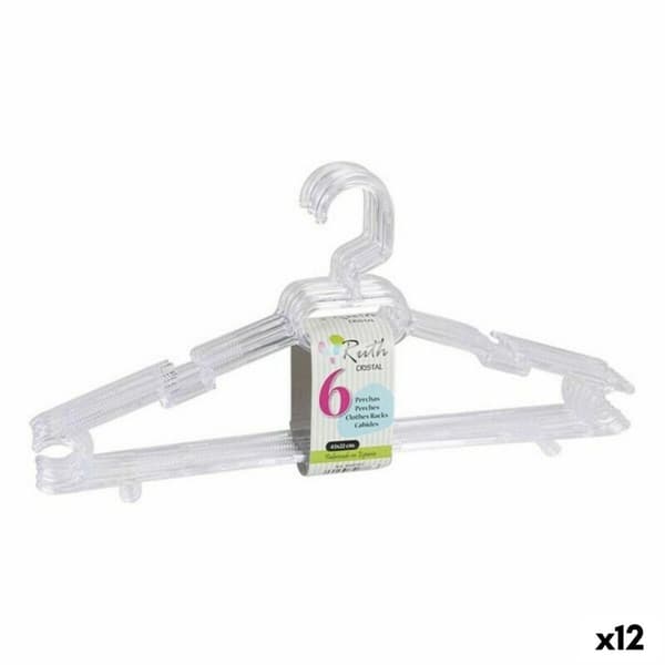 Ripustimet Ruth Dem Ruth Kristalli 6 Kappaletta 43 x 22 x 4,5 cm (12 osaa)