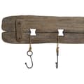 Miniatyrbillede 3 af 6: Knagerække til væggen Home ESPRIT Natur Metal Paulonia træ 99 x 3 x 31 cm