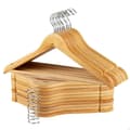 Pikkukuva 2 / 7: Vaatehengarisetti Max Home Luonnollinen Puu Teräs 44,5 x 23 x 1 cm 20 Kappaletta (4 osaa)