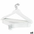 Miniatyrbillede 1 af 7: Bøjlesæt Max Home Hvid Træ Stål 44,5 x 23 x 1 cm 10 Dele (6 enheder)