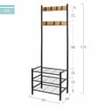 Pikkukuva 4 / 6: Takkiteline hylylllä Max Home Teräs Melamiini lastulevy Minimalistinen 60 x 175 x 40 cm