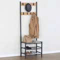 Pikkukuva 2 / 6: Takkiteline hylylllä Max Home Teräs Melamiini lastulevy Minimalistinen 60 x 175 x 40 cm