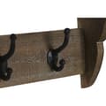 Miniatyrbild 3 av 4: Väggmonterad rockhängare Home ESPRIT Brun Svart Trä Metall 67 x 17 x 27 cm