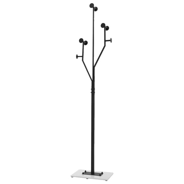 Klädhängare, fristående, robust design,Höjd 175cm, Svart - Vit