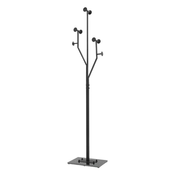 Kapperække, Fritstående, Robust Design,Højde 175cm, Sort - Sort
