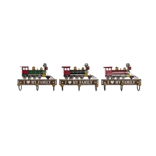 Knagerække til væggen DKD Home Decor 29 x 8 x 20 cm Metal Vintage Træ MDF (3 Dele)