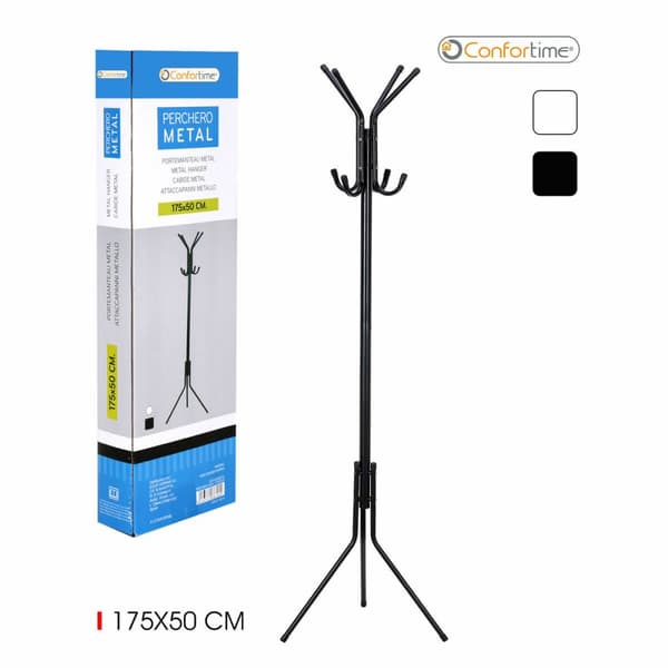 Stojalo za klobuke Confortime Metal 175 x 50 cm (4 enheder)