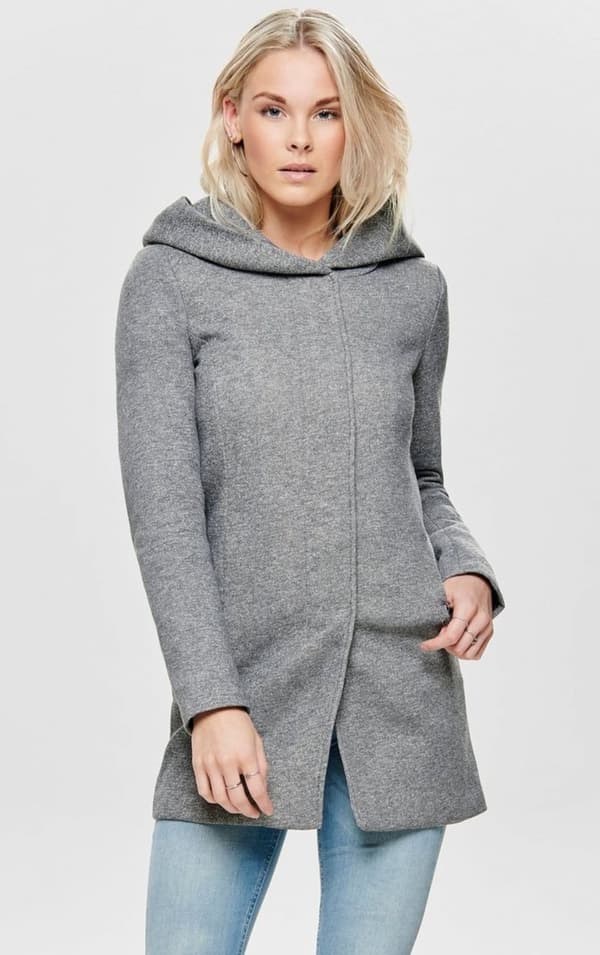 Only - onlSedona Light Coat Ljusgrå S