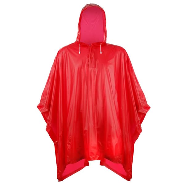 Splashmacs Unisex vuxna plastponncho / regnmacka för vuxna Red One Size