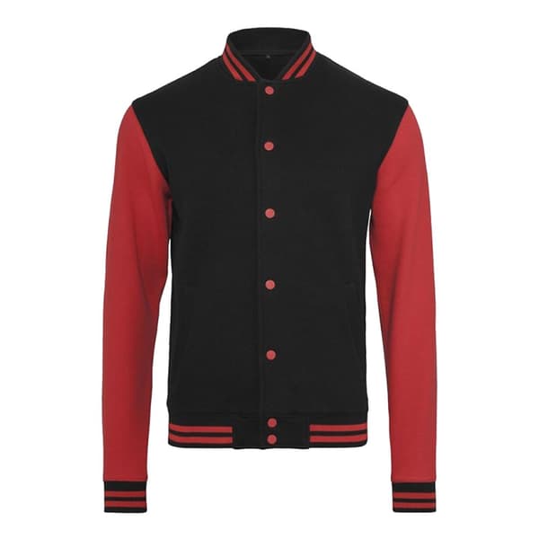 Build Your Brand Mens Sweat College Jacket