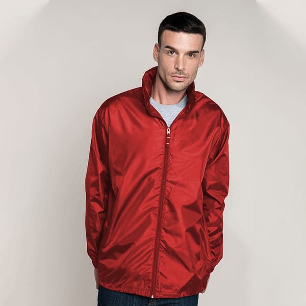 Kariban Casual Windbreaker Jacket för män