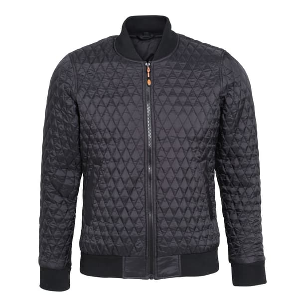2786 Kvinnor/Damer Quilted Zip Up Flight Jacket med filtning och dragkedja