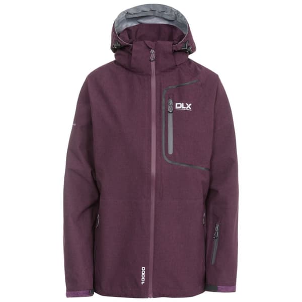 Trespass Womens/Ladies Gita II Waterproof Shell Jacket Blackberry Marl XXS