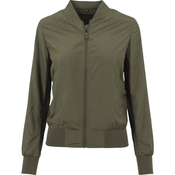 Build Your Brand Kvinnor/Damer Nylon Bomber Jacket