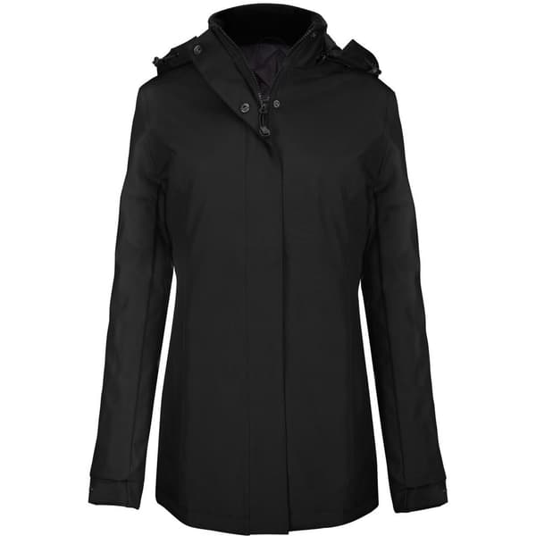 Kariban Parkajakke til kvinder/damer Black 2XL