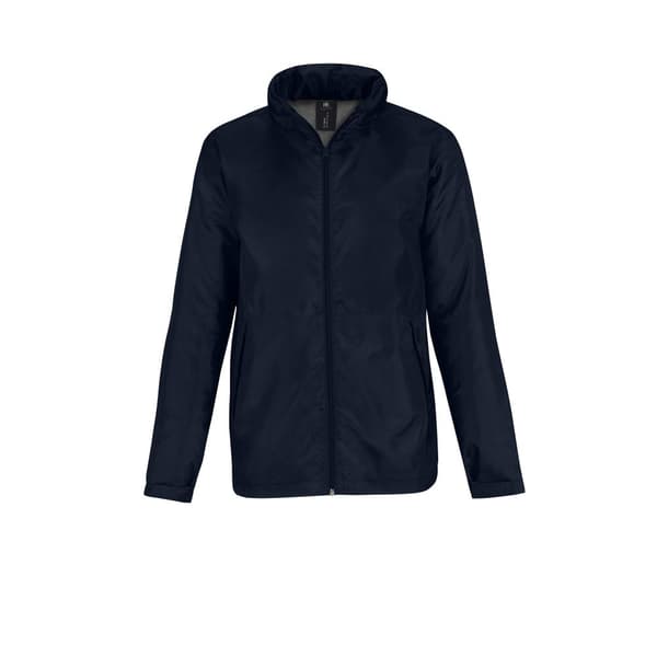 B&C Mens Multi Active Hooded Fleece Lined Jacket för män