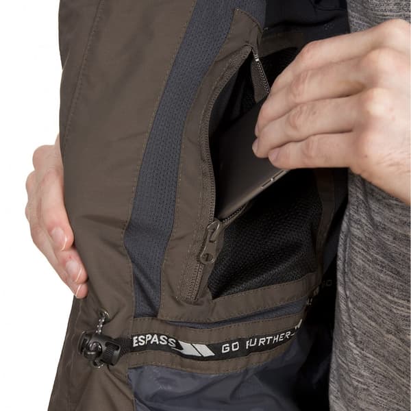 Trespass Edwin Hooded Full Zip Waterproof Coat/Jacka för herrar
