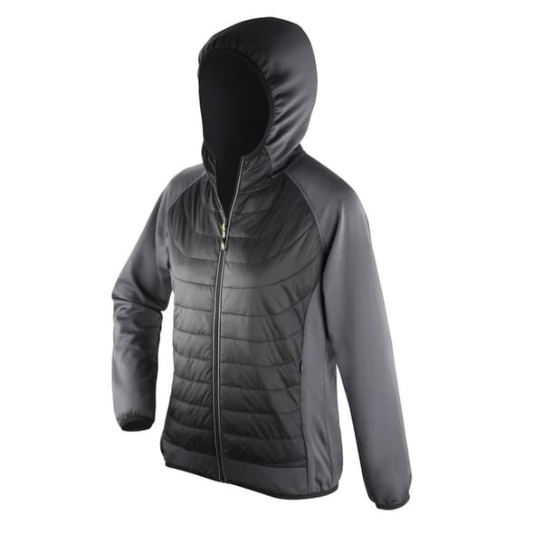 Spiro Womens/Ladies Zero Gravity Showerproof Jacket Black/Charcoal XS