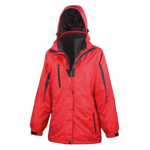Bild av Result Kvinnor / damer 3 i 1 Softshell Journeyjacka med huva