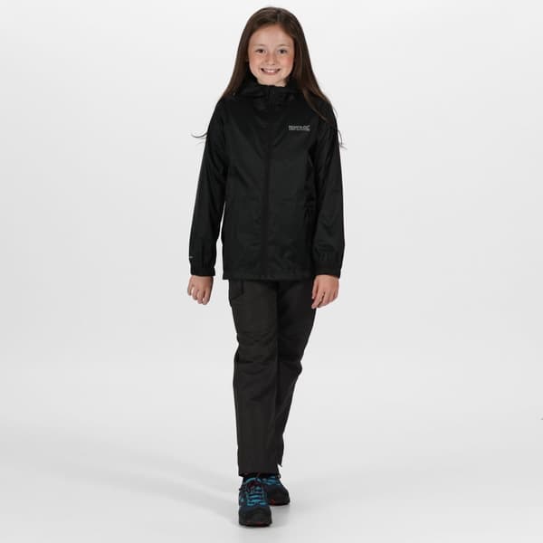 Regatta Great Outdoors Childrens/Kids Pack It Jacket III Waterproof Packaway Black
