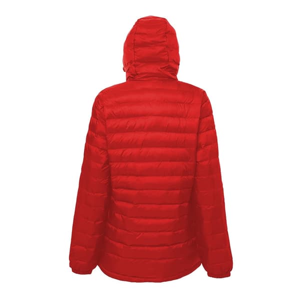 2786 Kvinnor/Damer Hooded vatten- och vindresistent vadderad jacka med huva