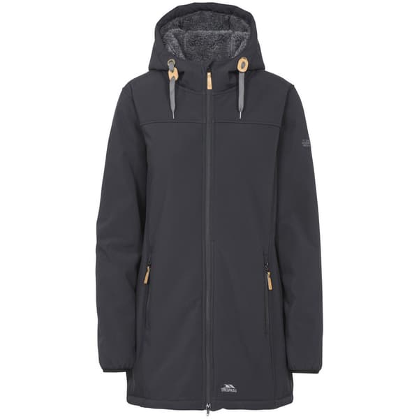 Trespass Womens/Ladies Kristen Longer Length Hooded Waterproof Jacket Black M