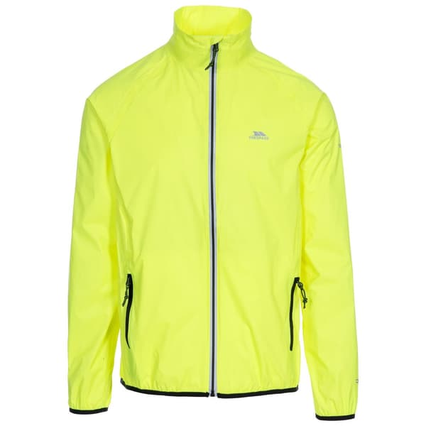 Trespass Herre Retract Hi-Vis Packaway vandtæt jakke. Hi Visibility Yellow L