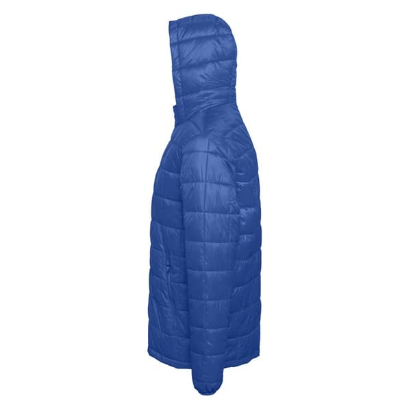 2786 Herre Box Quilt Hooded Zip Up jakke med lynlås