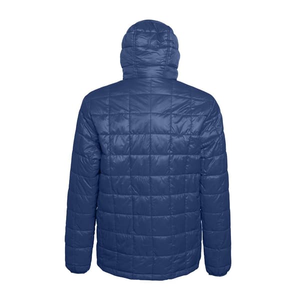 2786 Herre Box Quilt Hooded Zip Up jakke med lynlås