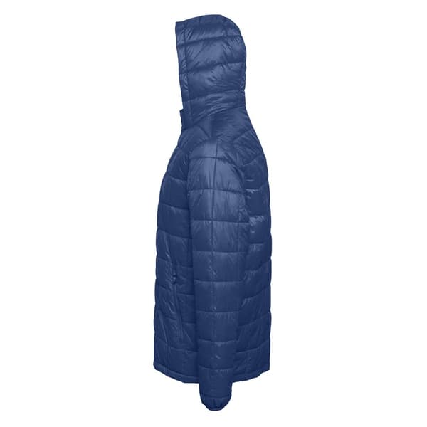 2786 Herre Box Quilt Hooded Zip Up jakke med lynlås