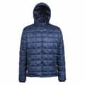 Miniatyrbillede 1 af 3: 2786 Herre Box Quilt Hooded Zip Up jakke med lynlås