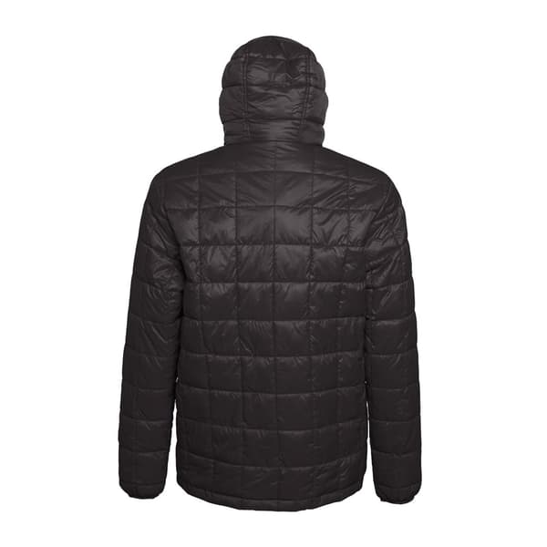 2786 Herre Box Quilt Hooded Zip Up jakke med lynlås