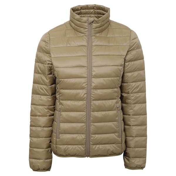 2786 Womens/Ladies Terrain Long Sleeves Padded Jacket Khaki XS