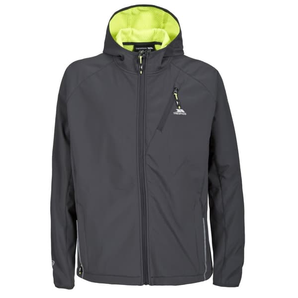 Trespass Mens Bathurst Water Resistant Softshell Jacket Flint XXS
