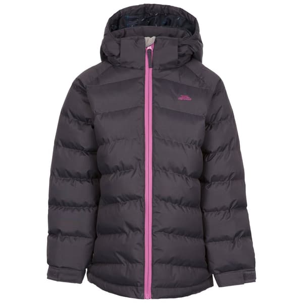 Trespass Childrens Girls Amira Casual Jacket Dark Grey 2/3 Years
