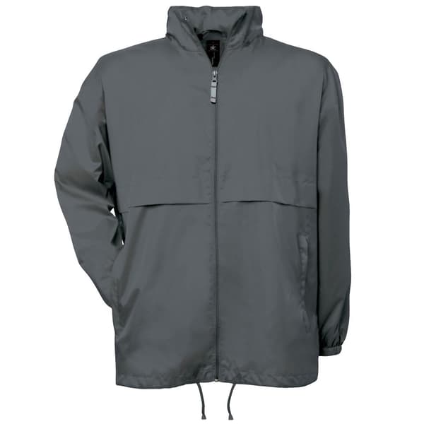 B&C Mens Air Lightweight Windproof, Showerproof & Water Repellent Jacket