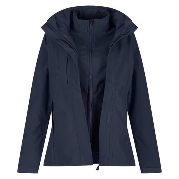Regatta Professional Womens/Ladies Kingsley 3-in-1 Waterproof Jacket Navy 14