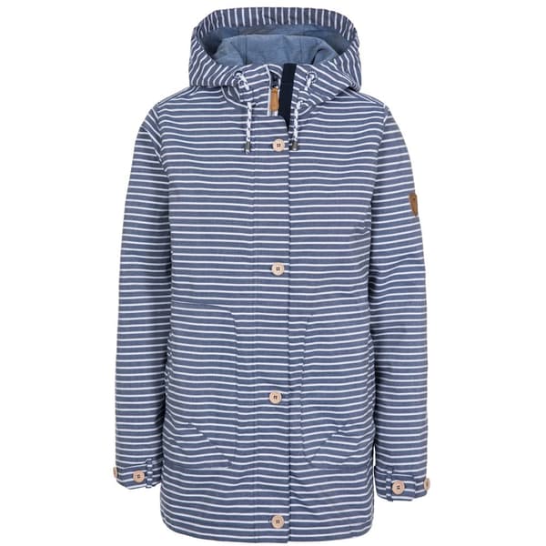 Trespass Kvinnor/Damer Offshore vattentät jacka Navy Stripe XXS