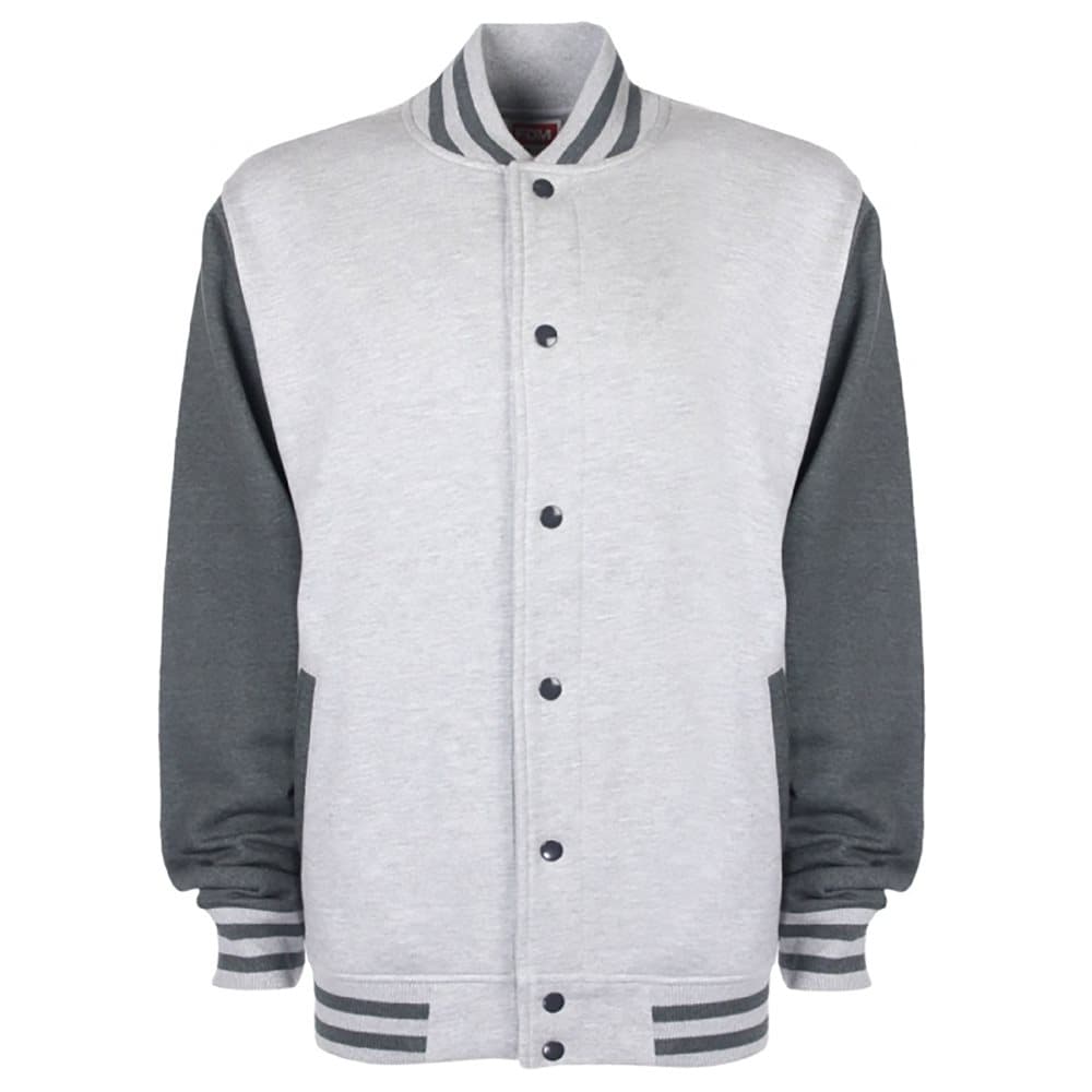 FDM Unisex Varsity / University Jacket (kontrastfärgade ärmar)