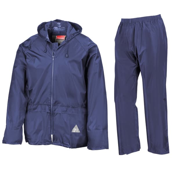 Result Heavyweight Waterproof Rain Suit för män (jacka och byxor)