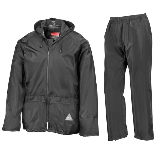 Result Heavyweight Waterproof Rain Suit för män (jacka och byxor)
