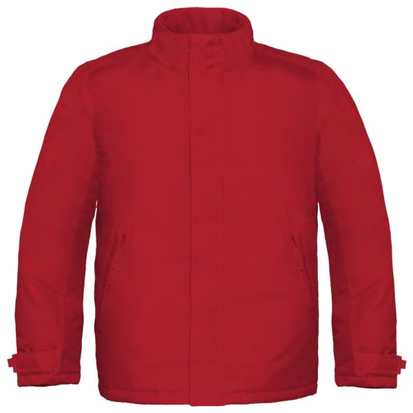 B&C Mens Real+ Premium Windproof Thermo-Isolated Jacket (Waterproof PU Coating) Deep Red L