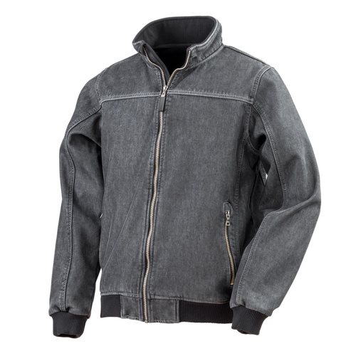 Bild av Result Stone Wash Denim Bomber Jacket för män