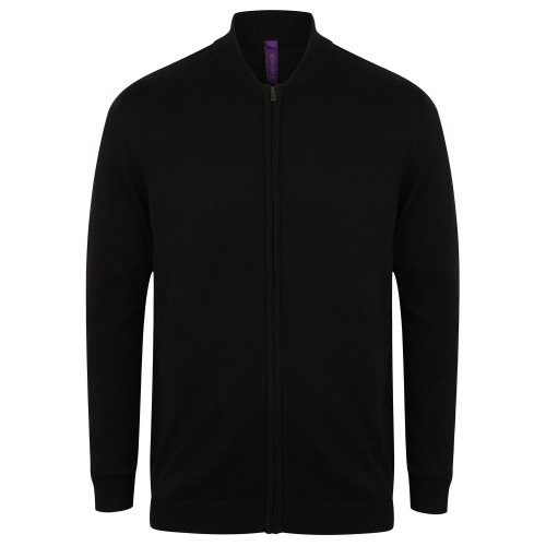Bild av Henbury Unisex stickad bomberjacka