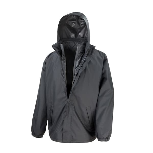 Result Core 3-in-1 jacka för män med quiltad bodywarmer jacka