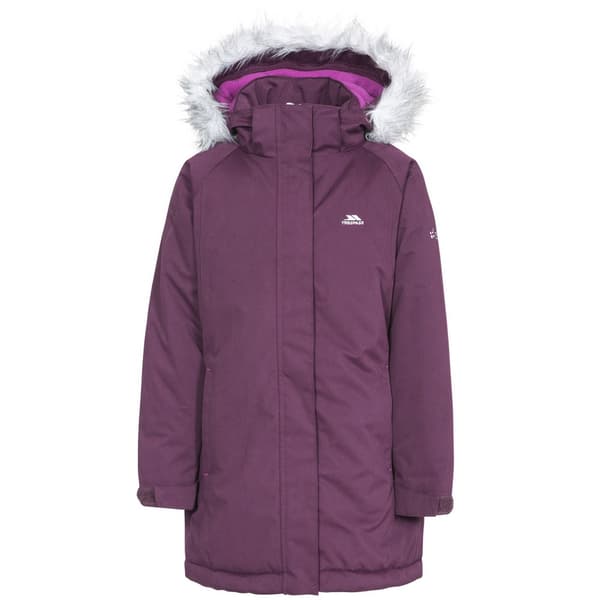 Trespass Childrens Girls Fame Waterproof Parka Jacket Potent Purple 2-3 Years
