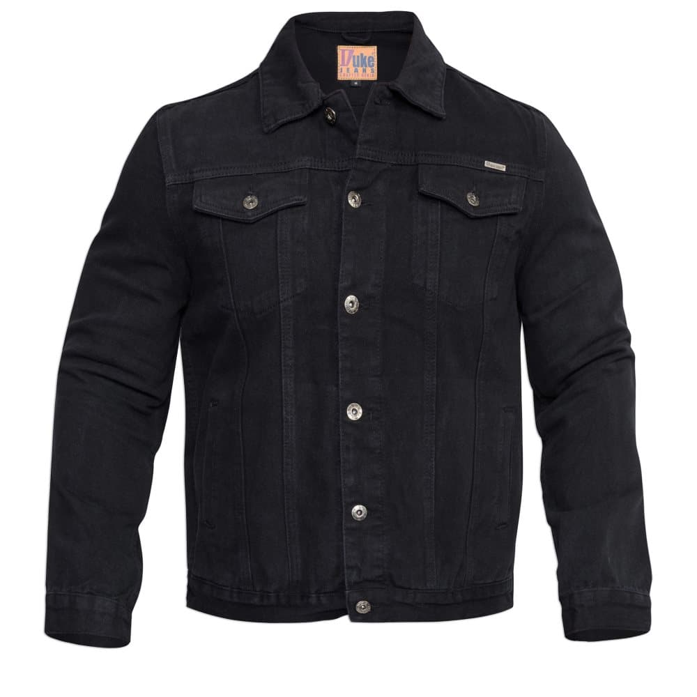 Duke Mens Kingsize Western Trucker Style Denim Jacket