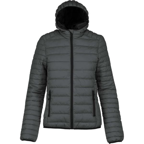 Kariban Womens/Ladies Lightweight Hooded Padded Jacket