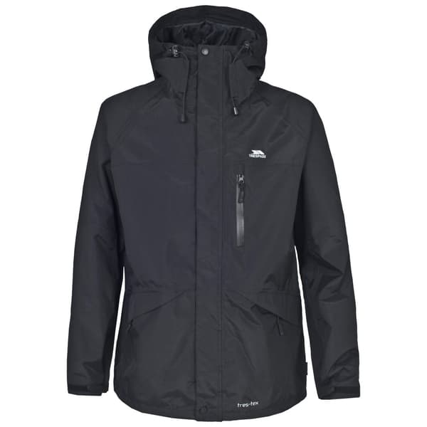 Trespass Corvo Hooded Full Zip Waterproof Jacket/Coat för herrar