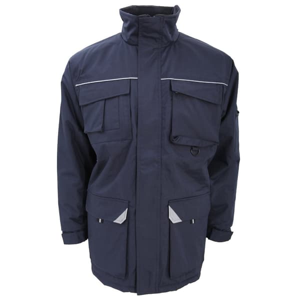 Result Sabre lång arbetsrock för män Navy Blue 2XL